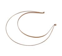 YDYAENIO Fascia for capelli in metallo a due strati a doppio filo | 5PCS Nero/Argento/Rosa Golde Dea Aura Fasce for capelli Tiara Corona Cerchi for capelli FAI DA TE