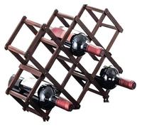 YDYAENIO Supporto for bottiglie di vino, supporto for, accessori for bar, portabottiglie, espositore, scaffale, armadietto, in legno(Color10)