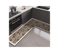 YDYAENIO Tappeto Angolare Doccia Tappetino da cucina in PVC a forma di L, assorbente, lavabile, antiscivolo, for olio, tappetini for piedi, Alfombra Cocina(Color 9,1pc 80x150x45cm)