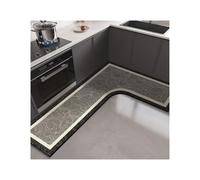 YDYAENIO Tappeto Angolare Doccia Tappetino da cucina in PVC a forma di L, assorbente, lavabile, antiscivolo, for olio, tappetini for piedi, Alfombra Cocina(Color 1,1pc 100x120x45cm)