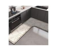 YDYAENIO Tappeto Angolare Doccia Tappetino da cucina in PVC a forma di L, assorbente, lavabile, antiscivolo, for olio, tappetini for piedi, Alfombra Cocina(Color 3,1pc 100x150x45cm)