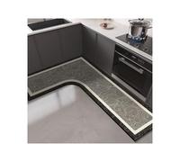 YDYAENIO Tappeto Angolare Doccia Tappetino da cucina in PVC a forma di L, assorbente, lavabile, antiscivolo, for olio, tappetini for piedi, Alfombra Cocina(Color 2,1pc 80x120x45cm)
