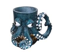 YDZYFFS 3D Tazze Colazione - Mug Divertenti, Tazza 3D fatta a mano a forma di polpo - Tazza con statua artistica creativa per gli amanti del tè al latte, amanti del mare, viaggi, festival