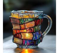 YDZYFFS Mug Divertenti - Tazze Colazione, Tazza A Forma Di Libro Dipinta, Tazzas Da Caffè Con Design Divertente, Tazzes Originali Per Amanti Dei Libri, Lettori E Scrittori(B)