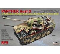 Modellino Carro Panther Ausf.g Con Full Interior & Cut Away Parti RYE FIELD