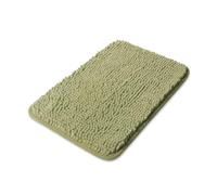 Yeaban Piccolo tappeto da bagno 30,5 x 45,7 cm, in ciniglia, lavabile e assorbente, antiscivolo, morbido per bagno, doccia, lavandino (verde salvia)