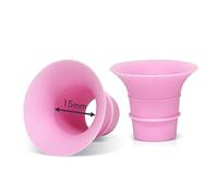 Yeabetter Inserti flangiati da 15 mm compatibili con Elvie, Stride, Willow Wearable Cups e Medela, Spectra, TSRETE, Momcozy S12 S9 Pro scudi/flange, riducono le flange del tiralatte da 24 mm fino a 15
