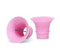 Yeabetter Inserti flangiati da 16 mm compatibili con Elvie, Stride, Willow Wearable Cups e Medela, Spectra, TSRETE, Momcozy S12 S9 Pro scudi/flange, riducono le flange del tiralatte da 24 mm fino a 16