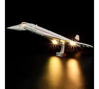 YEABRICKS Kit Luci a LED per-10318 Icons Concorde Modello da Costruire (esclusi i kit di costruzione)