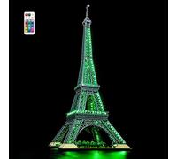YEABRICKS Kit Luci a LED per Lego 10307 Architecture Tour Eiffel Modello da Costruire: Versione Telecomando (Set Lego NON Incluso)