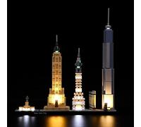 YEABRICKS Kit Luci a LED per Lego 21028 Architecture New York City Modello da Costruire (Set Lego NON Incluso)