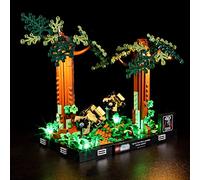 YEABRICKS Kit Luci a LED per Lego 75353 Star Wars Diorama Inseguimento con lo speeder su Endor Modello da Costruire (Set Lego NON Incluso)