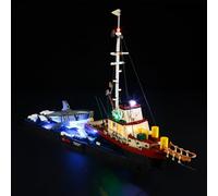 YEABRICKS Luce a LED per 21350 Ideas Jaws Building Blocks Model (set da costruzione non incluso)