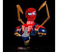 YEABRICKS Luce a LED per 76326 Marvel Iron Spider-Man busto (set di mattoncini non incluso)