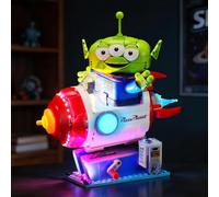YEABRICKS Luce a LED per Lego 43307 Alien con Pizza Planet Rocket Ride Building Blocks Model (set da costruzione non incluso)