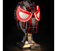 YEABRICKS Luce a LED per Lego-76329 Miles Morales' Maschera Modello Building Blocks (set Lego non incluso)