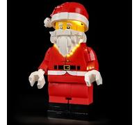 YEABRICKS Luce a LED per Minifigure Lego-40820 Modello di blocchi di costruzione di Babbo Natale in scala (set da costruzione non incluso)