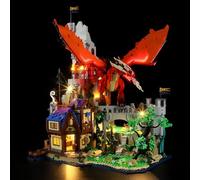 YEABRICKS Luce LED per 21348 Ideas Dungeons & Dragons: Red Dragon's Tale Building Blocks Model (Set di costruzione non incluso)