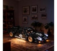 YEABRICKS Luce LED per auto da corsa Lego 42223 Technic 1966 Ford GT40 MKII (set di mattoncini da costruzione non incluso)