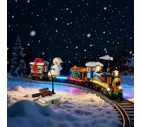 YEABRICKS Luce LED per icone Lego-10361 Holiday Express Treno Building Blocks Modello (Set di costruzione non incluso)