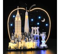 YEABRICKS Luce LED per Lego 21066 Architettura New York City The Big Apple Building Blocks Model - Regalo per collezionisti e hobbisti (set da costruzione non incluso)