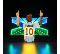 YEABRICKS Luce LED per Lego 43018 LEGO® Editions Lionel Messi - Modello di blocchi di costruzione per celebrazioni - Regalo per collezionisti e hobbisti (set da costruzione non incluso)