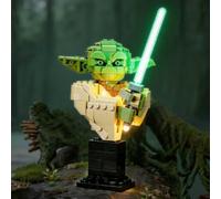 YEABRICKS Luce LED per Lego 75438 Star Wars Yoda Busto Building Blocks Modello (Set di costruzione non incluso)