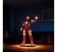 YEABRICKS Luce LED per Lego 76344 Super Heroes Marvel Iron Man Mark 3 edizione da collezione (set di mattoncini non incluso)
