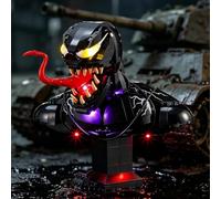 YEABRICKS Luce LED per Lego 76356 Marvel Venom Busto Building Blocks Modello (Set di costruzione non incluso)