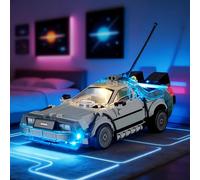 YEABRICKS Luce LED per Lego-77256 Speed Champions Time Machine dal modello Back to The Future Building Blocks (set da costruzione non incluso)