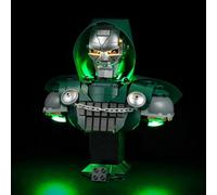 YEABRICKS Luce LED per Lego Marvel Doctor Doom Busto 76345 Set (Set di costruzione non incluso)