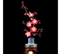 YEABRICKS Luce LED per Modello di Blocchi da Costruzione Prugnolo Viola 10369 Icons (Set di Costruzione NON Incluso)