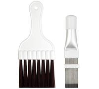 yeabwps 2 pezzi condizionatore d'aria condensatore pinna pulizia pennello, in acciaio inox condizionatore d'aria condensatore pinna pettine evaporatore radiatore strumento di riparazione