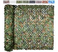 Yeacool Camo Netting Camouflage Netting Camo Blind Army Net Sunshade Mesh for Hunting Military Decorations Party Shooting (Woodland Camo, 6.5ftx4.9ft, 2m*1.5m)
