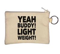 Yeah Buddy - Portamonete leggero con portachiavi, colore: Beige