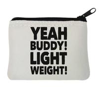 Yeah Buddy - Portamonete leggero in neoprene, 10 x 11 cm, colore: Bianco