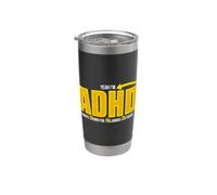 Yeah I'm ADHD Always Down For Hilarious Detours Bicchiere termico in acciaio inox doppia parete