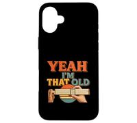 Yeah I'm That Old Slide Rule Calcolatrice analogica meccanica Custodia per iPhone 16 Plus