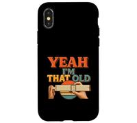 Yeah I'm That Old Slide Rule Calcolatrice analogica meccanica Custodia per iPhone X/XS