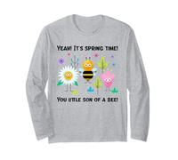 Yeah It's Spring Time You Little Son of A Bee (Grafica Divertente) Maglia a Manica