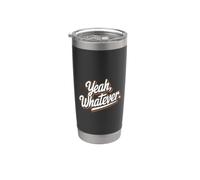 Yeah Qualunque Meme Yeah Qualunque Citazione Bicchiere termico in acciaio inox doppia parete
