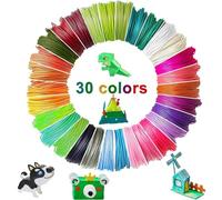 YeaHapiday Filamento PLA per Penna 3D, 30 Colori, 1,75 mm, 5 m, Set di Ricariche per MYNT3D, SCRIB3D, Dikale, Creative Kids (Penna 3D Non Inclusa)