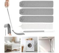 YeaHapiday Spolverino per Polvere Allungabile 2,5m, Spolverino Telescopico Ultra Sottile 3mm, Spazzola Telescopica per Polvere per Sotto il Divano, Armadi, Letto (Bianco)