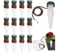 YeahBoom 12 Pezzi Irrigatore Automatico per Vasi,Cono per irrigazione,Distributore d' Acqua per Le Piante,Irrigazione Automatica Vasi Balcone,Kit Irrigazione Vasi Balcone,Irrigatori per Vasi
