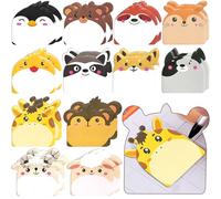 YeahBoom 24 Pezzi Blocchetti Memo Adesivi,720 Fogli Animali Sticky Notes,Mini Foglietti Adesivi,Colorate Note Appiccicose,per Ufficio, Scuola, Regali per Studenti Bambini, Regalini Festa Compleanno