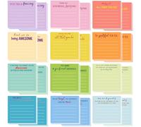 YeahBoom 24 Pezzi Blocchetti Memo Adesivi,720 Fogli Foglietti Adesivi,Colorate Note Appiccicose,per Ufficio, Scuola, Regali per Studenti Bambini, Regalini Festa Compleanno