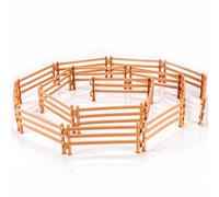 YeahBoom 40PCS Accessori per Recinto con Cancelletto,Ingresso Recinzione,Paddock Scuderia,Cavalli Playset,Giocattolo Recinto Fattoria,Plastica Fattoria Barn,Paddock Scuderia