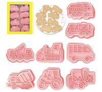 YeahBoom 8 Pezzi Formine per Biscotti,3D Stampi Biscotti Set,Formine Biscotti Bambini Stampi,Strumento di Cottura in Rilievo per Fai da te
