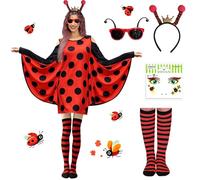YeahBoom Costume da api da donna, Vestito Api Bambina con Cerchietto da Api et Ali, Costume di Api per Adulti, Vestiti Carnevale Bambina Ape per Halloween Carnevale Giochi di Ruolo