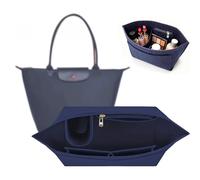 YeahBoom Organizer Borsa Donna,Organizer per Borse Longchamp M,Organizzatore Borse Feltro con Scomparti Multipli,Organizer Pieghevole per Portafogli
